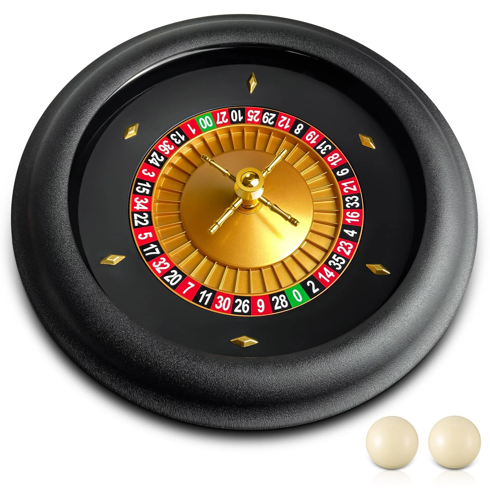 Ruleta de casino con números rojos y negros